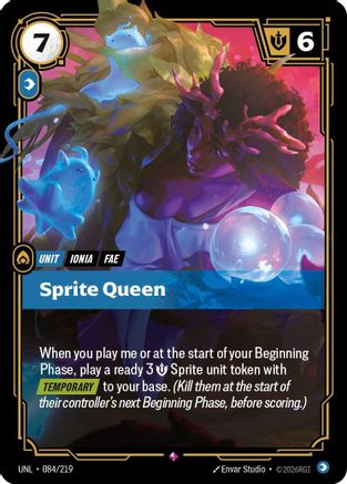 Sprite Queen 084/219 - Unleashed Foil