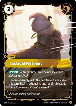 Tactical Retreat 175/219 - Unleashed Foil