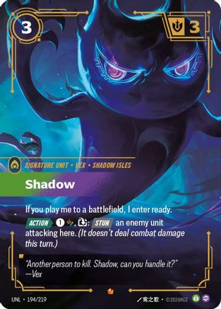 Shadow 194/219 - Unleashed Foil