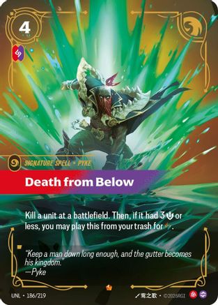 Death from Below 186/219 - Unleashed Foil