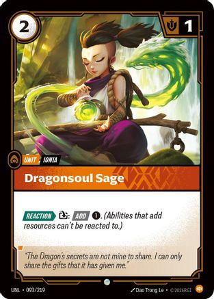 Dragonsoul Sage 093/219 - Unleashed