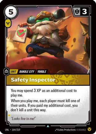 Safety Inspector 164/219 - Unleashed Foil