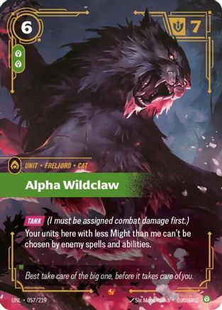 Alpha Wildclaw 057/219 - Unleashed Foil