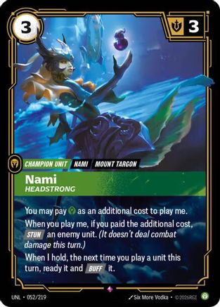 Nami - Headstrong 052/219 - Unleashed Foil