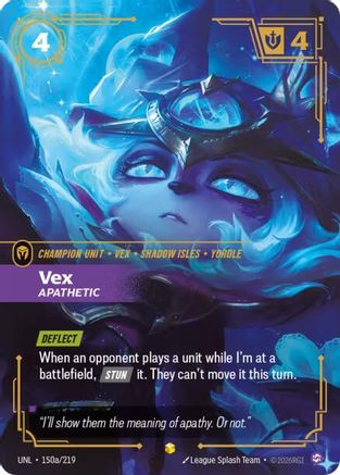 Vex - Apathetic 150a/219 - Unleashed Foil
