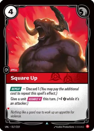 Square Up 017/219 - Unleashed Foil