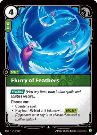 Flurry of Feathers 044/219 - Unleashed Foil