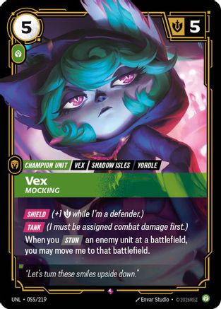 Vex - Mocking 055/219 - Unleashed Foil