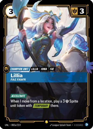 Lillia - Fae Fawn 082a/219 - Unleashed Foil