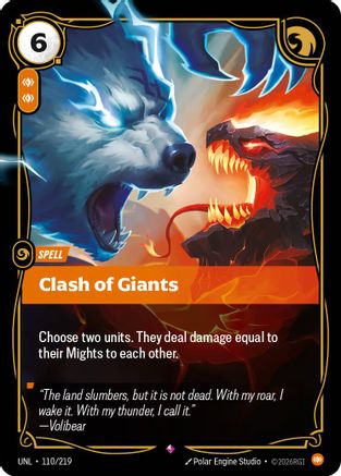 Clash of Giants 110/219 - Unleashed Foil