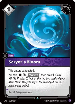Scryer's Bloom 136/219 - Unleashed Foil