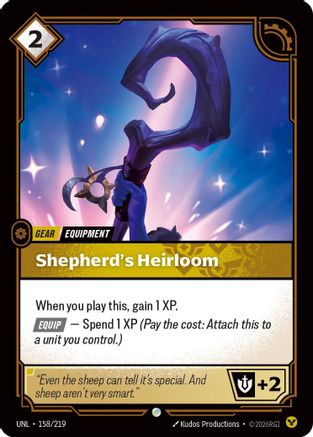 Shepherd's Heirloom 158/219 - Unleashed Foil