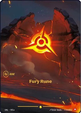 Fury Rune R01a - Unleashed Foil