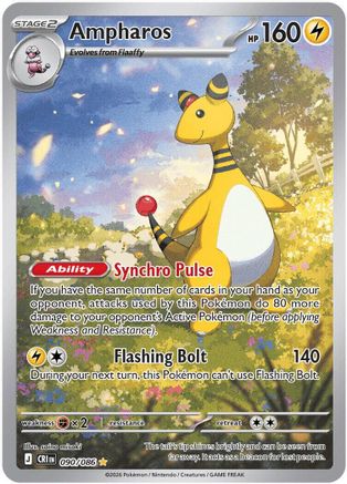 Ampharos 090/086 - Holofoil Chaos Rising
