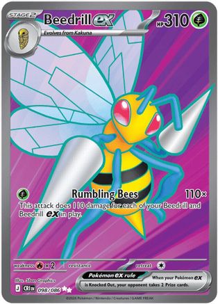 Beedrill ex 098/086 - Holofoil Chaos Rising