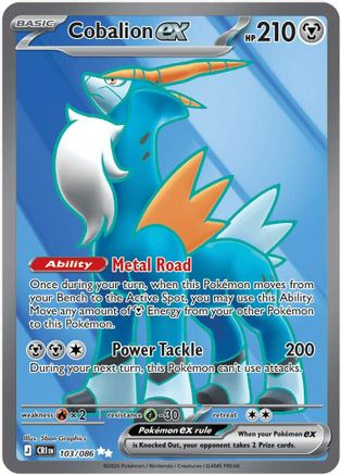 Cobalion ex 103/086  - Holofoil ME04 Chaos Rising
