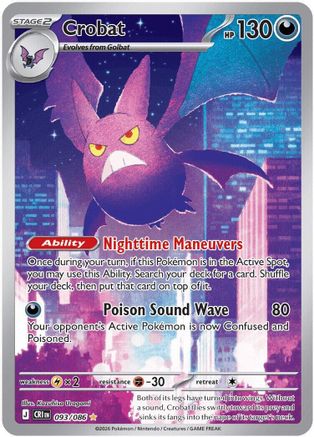 Crobat 093/086  - Holofoil ME04 Chaos Rising