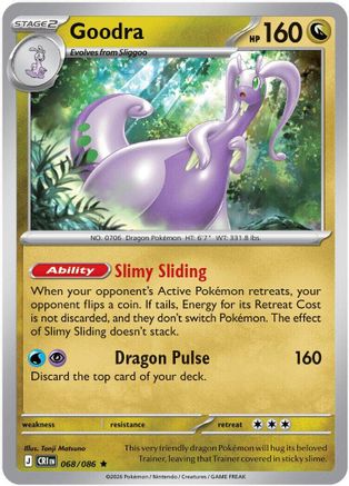 Goodra 068  - Reverse Holofoil ME04 Chaos Rising