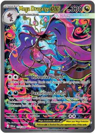Mega Dragalge ex 118/086 - Holofoil Chaos Rising