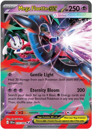 Mega Floette ex 035/086  - Holofoil ME04 Chaos Rising