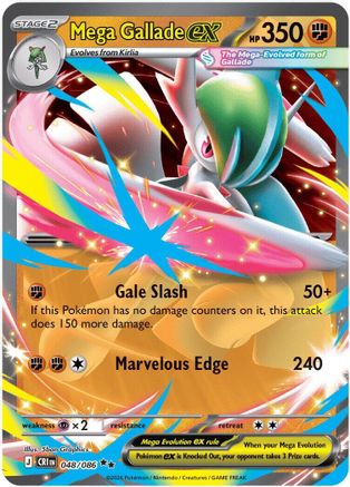 Mega Gallade ex 048/086 - Holofoil Chaos Rising
