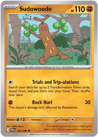 Sudowoodo 043  ME04 Chaos Rising