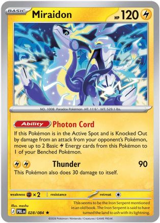 Miraidon 028  - Holofoil ME05 Pitch Black