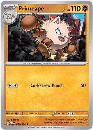 Primeape 043  ME05 Pitch Black