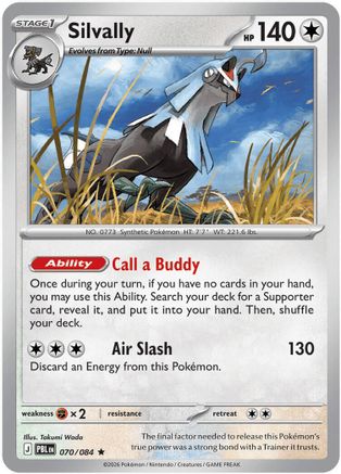 Silvally 070/084  - Holofoil ME05 Pitch Black