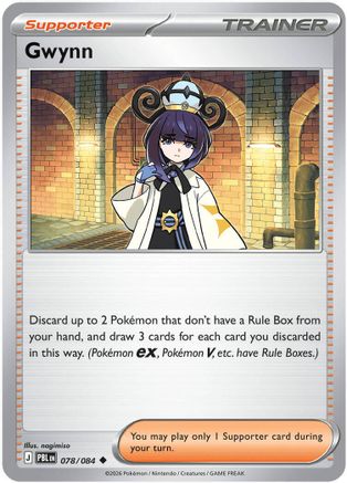 Gwynn 078/084  - Reverse Holofoil ME05 Pitch Black