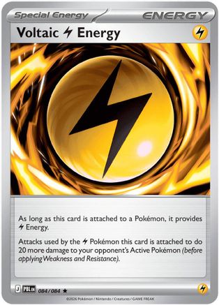 Voltaic Lightning Energy 084  - Reverse Holofoil ME05 Pitch Black