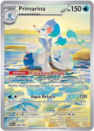 Primarina 088/084  - Holofoil ME05 Pitch Black