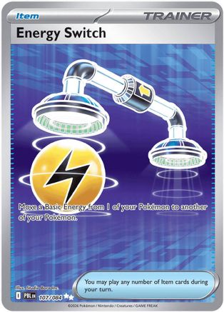 Energy Switch 107  - Holofoil ME05 Pitch Black