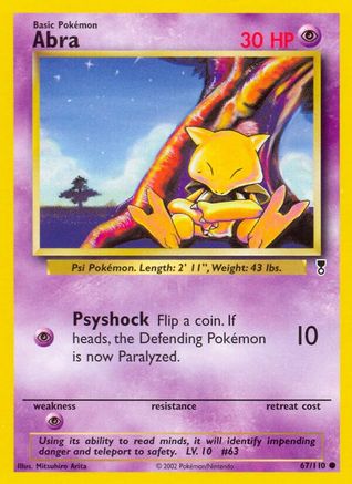 Abra 067/110 - Reverse Holofoil Legendary Collection