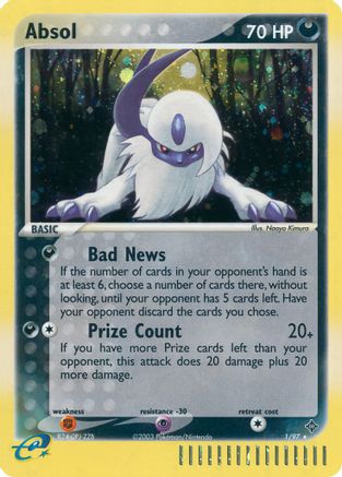 Absol 001/97 - Holofoil Dragon