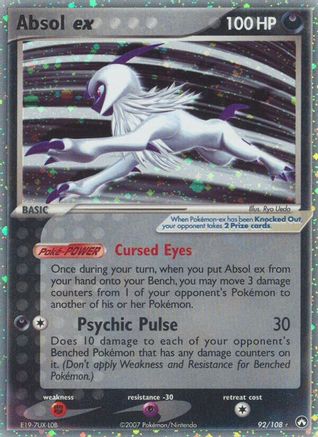 Absol ex 092/108 - Holofoil Power Keepers