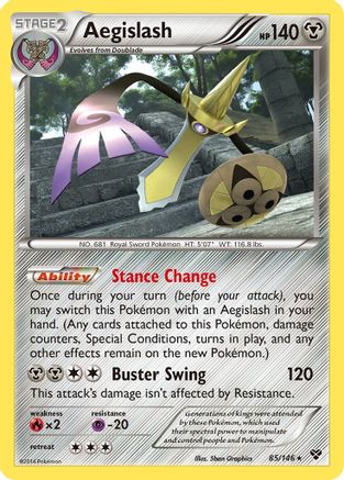 Aegislash 085/146  - Reverse Holofoil XY Base Set