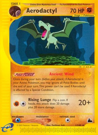 Aerodactyl 001/144 - Reverse Holofoil Skyridge