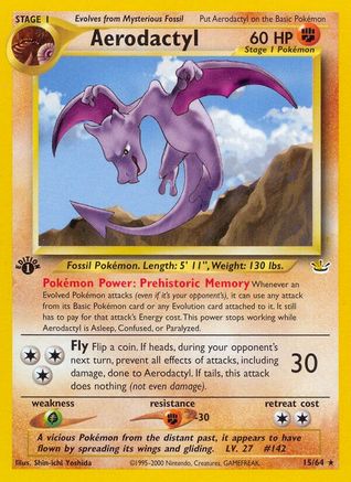 Aerodactyl 015/64 - 1st Edition Neo Revelation