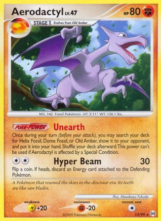 Aerodactyl 013/99  - Reverse Holofoil Arceus
