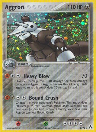 Aggron 002/92 - Reverse Holofoil Legend Maker