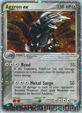 Aggron ex 095/100 - Holofoil Sandstorm