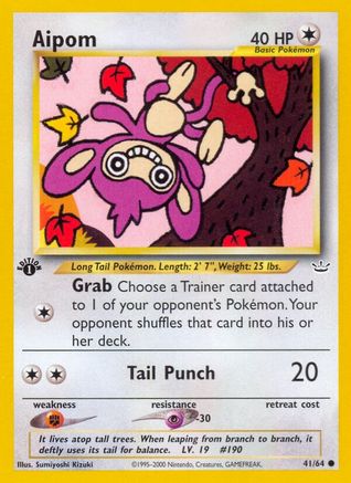 Aipom 041/64 - 1st Edition Neo Revelation
