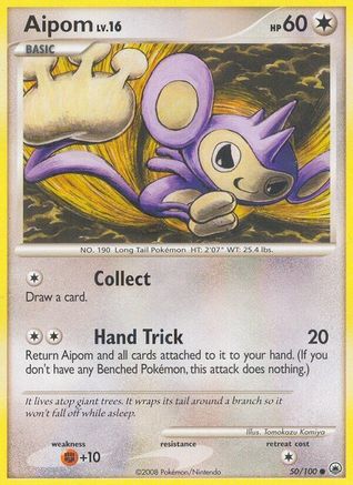 Aipom 050/100  - Reverse Holofoil Majestic Dawn