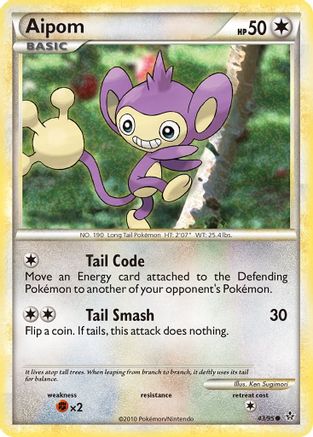 Aipom 043/95  - Reverse Holofoil Unleashed