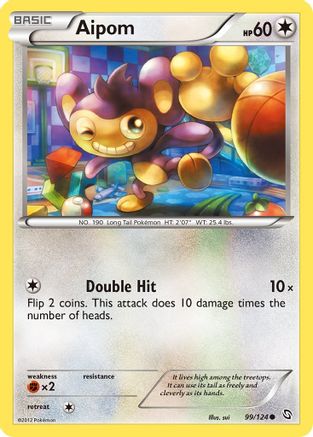 Aipom 099/124  - Reverse Holofoil Dragons Exalted