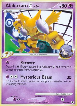 Alakazam E4 038/111  - Reverse Holofoil Rising Rivals