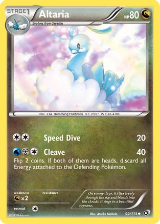 Altaria 092/113  - Reverse Holofoil Legendary Treasures