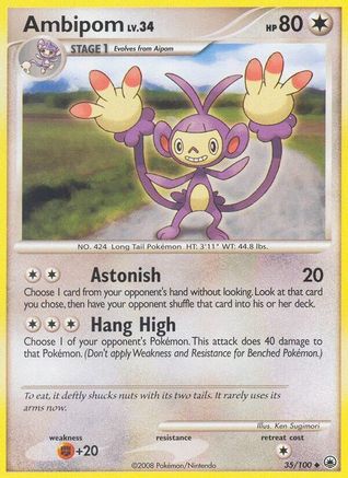Ambipom 035/100  - Reverse Holofoil Majestic Dawn