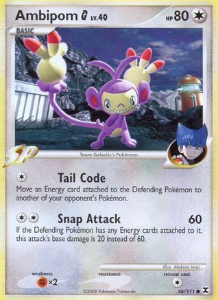 Ambipom G 056/111  - Reverse Holofoil Rising Rivals